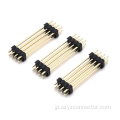 2.54mm ピンヘッダー 2 列ストレート ブラック